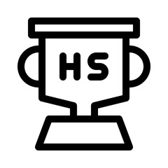 High Score Trophy line icon