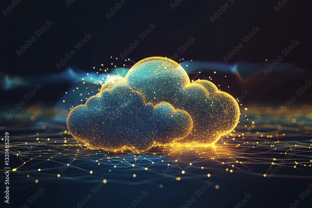 Poster the concept of data transfer is depicted in an abstract futuristic background, showcasing a futurist