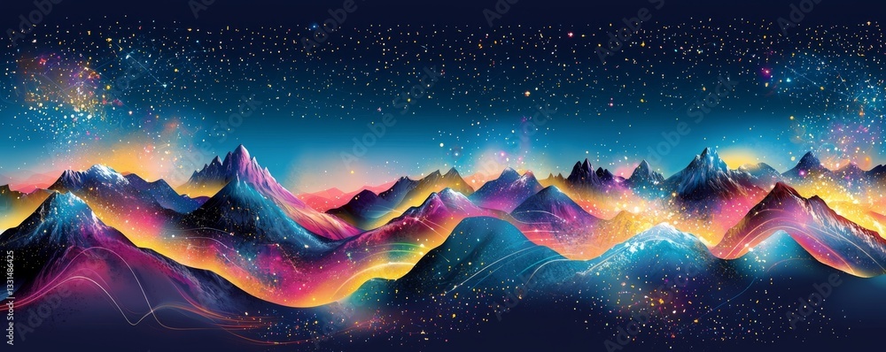 Poster the abstract digital background is versatile and can be applied to technological processes, neural n