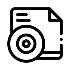 CD line icon