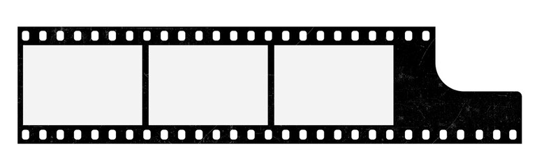 Film strips mockup templates of old retro film frame with shadow on background. Video or movie film vintage analog cinema, photograph camera film strip. Trendy editable camera roll social stories