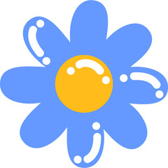 Cute Flower Icon Vector Illustration