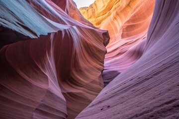 Obraz premium Sandstone Canyon Walls with Flowing Texture