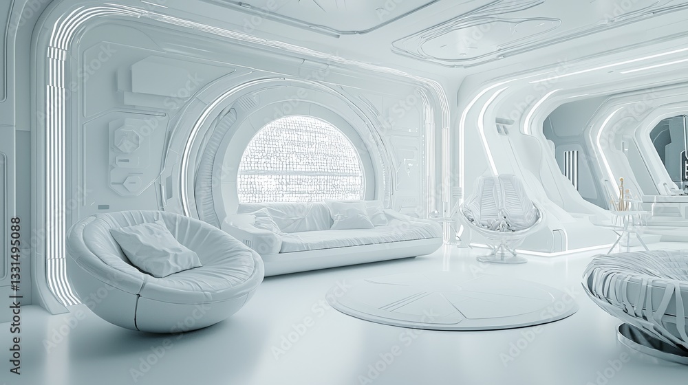 Poster the background of a modern studio is depicted in a futuristic style with a 3d render that has been i