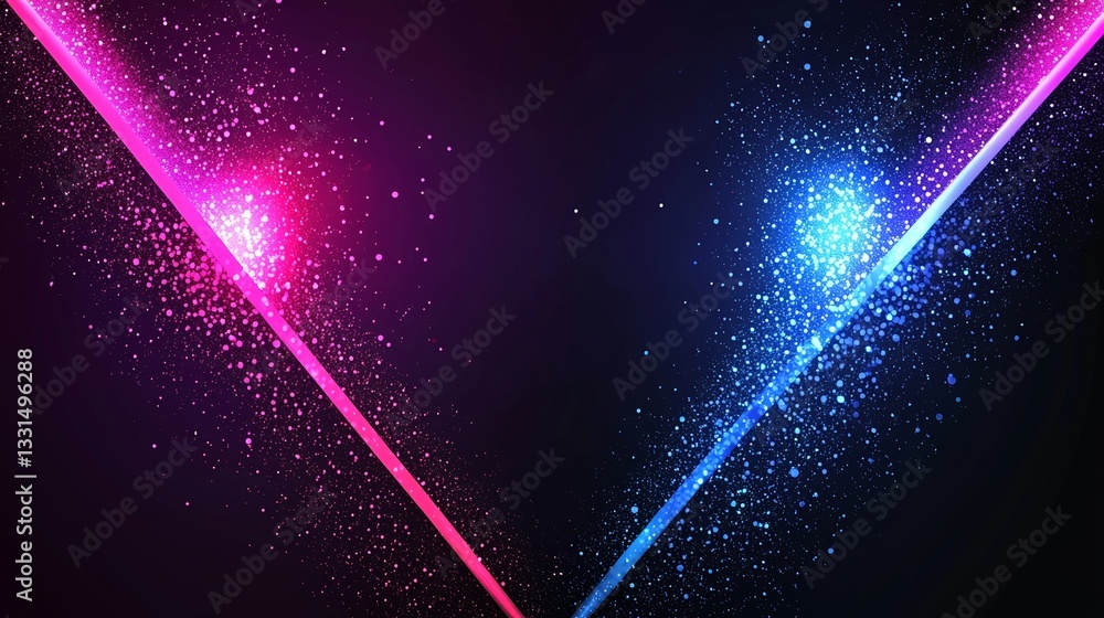 Poster the image presents a high-speed sequence of neon blue and pink arrows on a dark background, creating