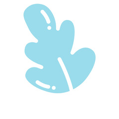 Cute Leaf Icon Vector Illustration