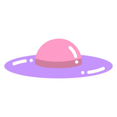 Cute Hat Icon Vector Illustration