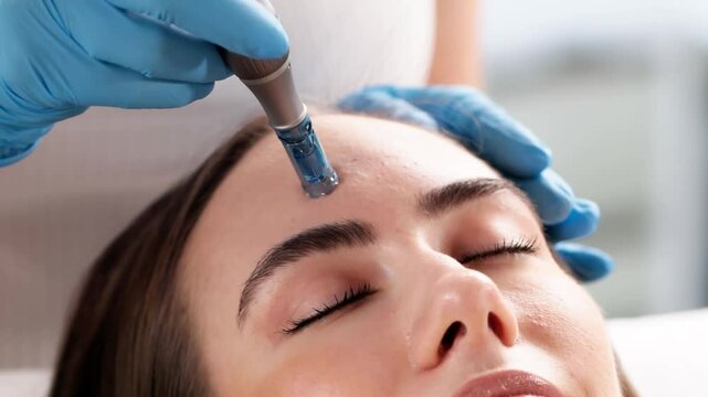 Microneedling Mesotherapy In Beauty Clinic