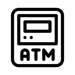 ATM Machine line icon
