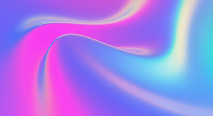 Naklejka premium Modern Holographic Gradient with Vibrant Shifting Colors, Creating a Futuristic and Digital Aesthetic
