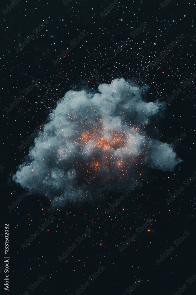 Aufkleber the concepts of cloud computing technology, network connections visual, cloud shape, cyber security,