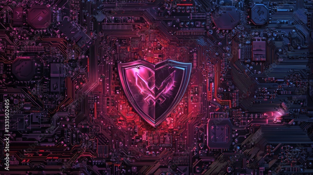 Poster protecting business and financial transaction data from cyber attacks is achieved through cyber ​​se