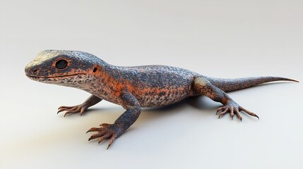 Obraz premium Beautiful lizard clipart isolated on a white background