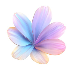 Naklejka premium frangipani flower isolated on white