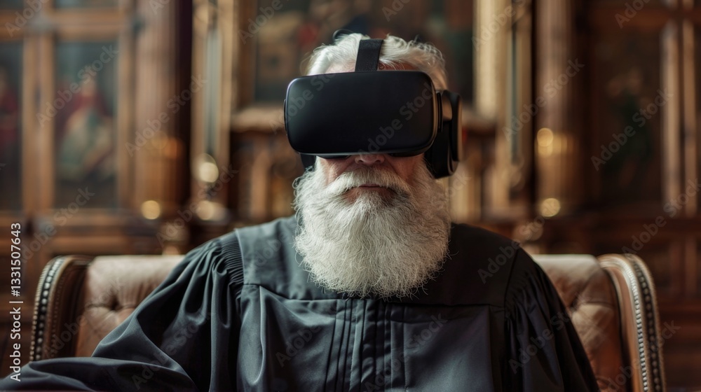 Poster virtual reality trial experience in a judicial setting with an elderly judge using immersive technol