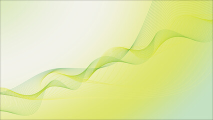 Fresh Green Wave Design Background