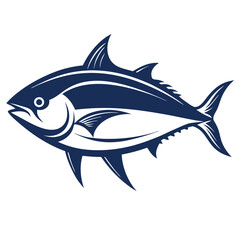 Obraz premium Fish vector on white background