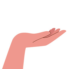 Hands  in cartoon style.  isolated on white background. Emoji Hands. Vector illustration