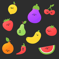 seamless background with fruits