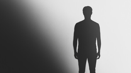 Fototapeta premium silhouette of a man