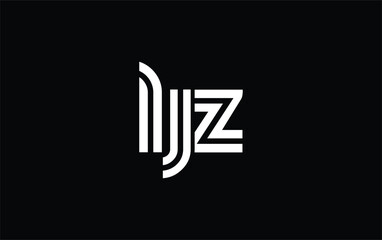 LJZ Creative Unique Modern Letter Logo Design. Stylized logo featuring a unique letter design, presenting abstract minimalist aesthetics and modern appeal.