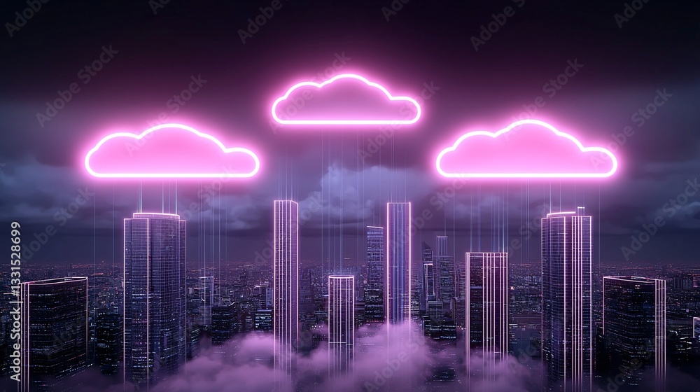 Poster a futuristic dream world where time and space collapse, glitching architecture floating above a sea 