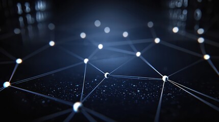 Exploring network connections digital space abstract visualization technology environment futuristic perspective