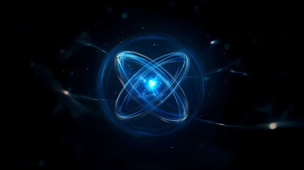 Glowing Atomic Structure