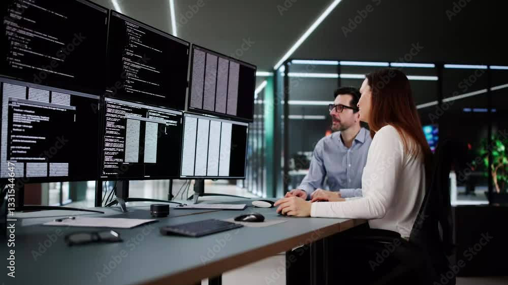 Aufkleber Web Developer Coding On Computer