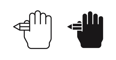 Self expression vector icon set in black color.