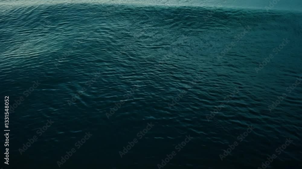 Poster aerial view of deep blue ocean wave capturing texture, movement, and tranquility of vast sea waters 