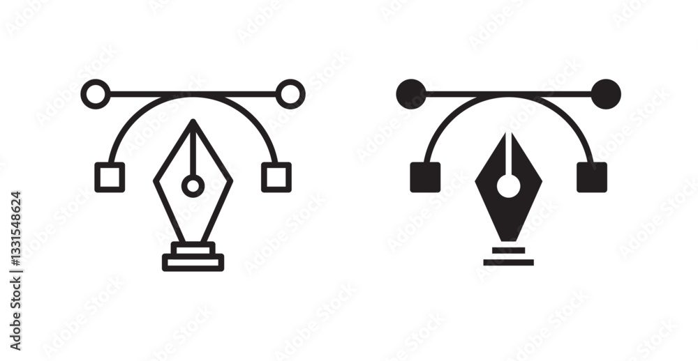 Poster vector vector icon set in black color.