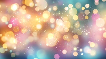 Obraz premium Festive colorful sparkling bokeh light overlay