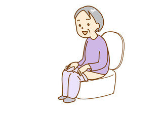高齢者トイレをしようする