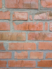 background, red brick texture, grunge