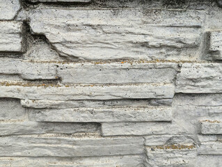 texture of stone ledges covered with lichen, background, grunge