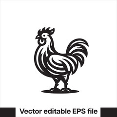 Vector minimalist chicken 