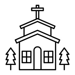 Altar outline icon