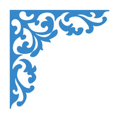Ornamental Corner Vector art Design.