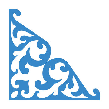 Ornamental Corner Vector art Design.