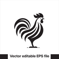 Vector minimalist chicken 