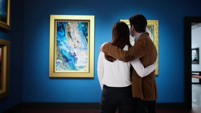 Contemporary Abstract Wall Painting Exhibition