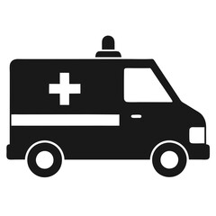 High-quality ambulance vector icon illustration suitable for medical and emergency service designs.