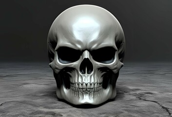 3dの怖い頭蓋骨