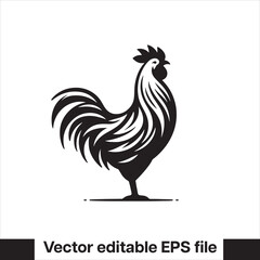Vector minimalist chicken 