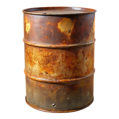 Rusty Metal Barrel Stock Photo