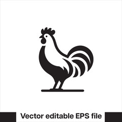 Vector minimalist chicken 