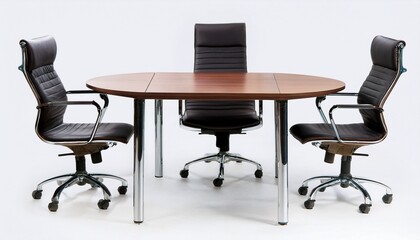 modern conference table isolated