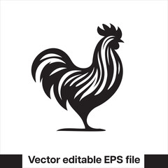 Vector minimalist chicken 