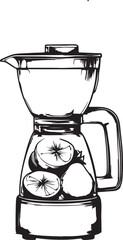 vector illustration of a blender